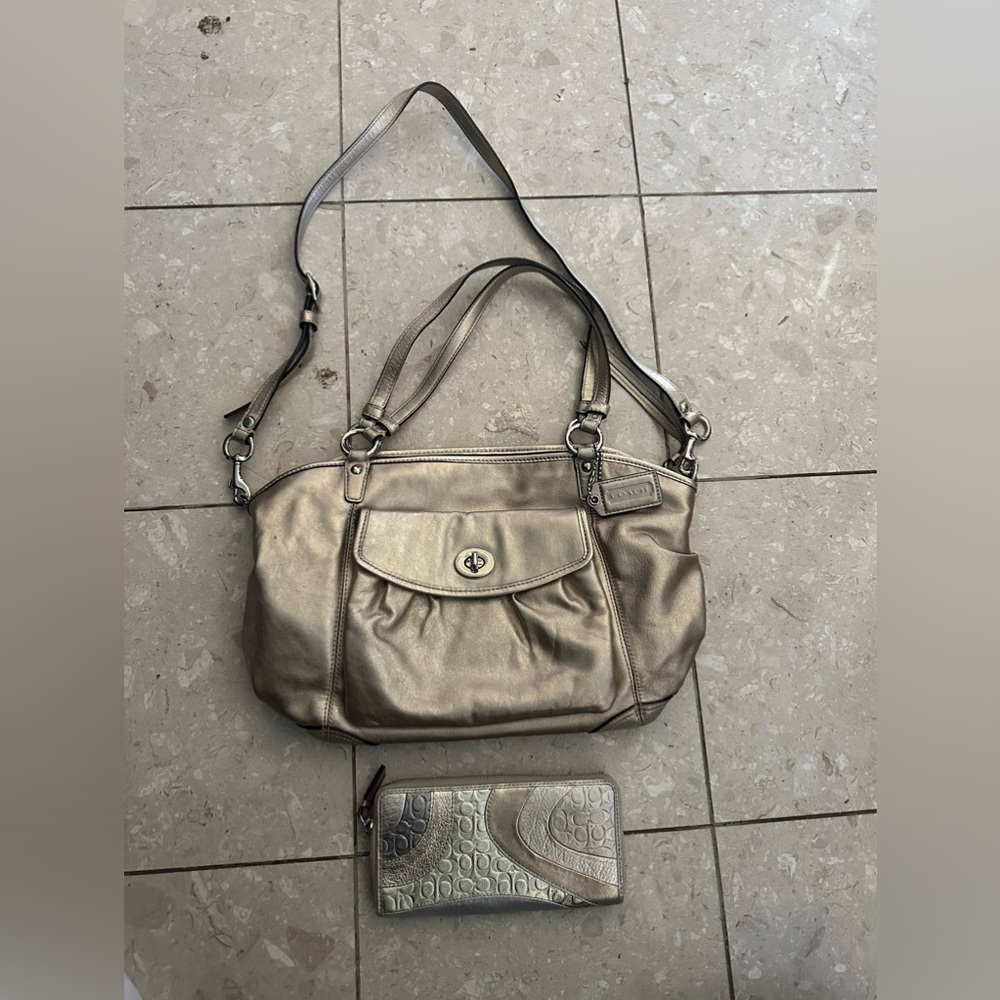 Coach bag and wallet